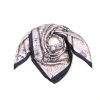 Carré satin imprimé floral polyester 0725519 mauve