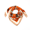 Carré à chevrons motif étrier bandana polyester 0725523 orange foncé