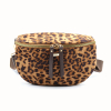 Sac banane Flora&Co motif léopard polyester velours 0925517 taupe