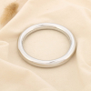 Bracelet jonc lisse effet miroir acier inoxydable 0225582 argenté