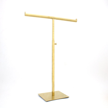 Présentoir colliers ajustable métal brossé 0625548 doré