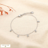 Bracelet acier inoxydable strass losange minimaliste 0225544 argenté