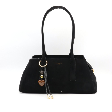 Sac à main long Flora&Co simili-cuir effet daim 0925525 noir