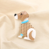 Broche Chien Léopard Résine Métal 0525033 bleu