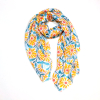Foulard imprimé floral viscose coton 0726005 jaune