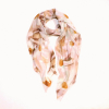 Foulard imprimé floral aquarelle viscose coton 0726006 taupe
