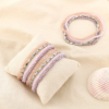 Ensemble 12 bracelets élastique minimaliste cristal 0226118 mauve