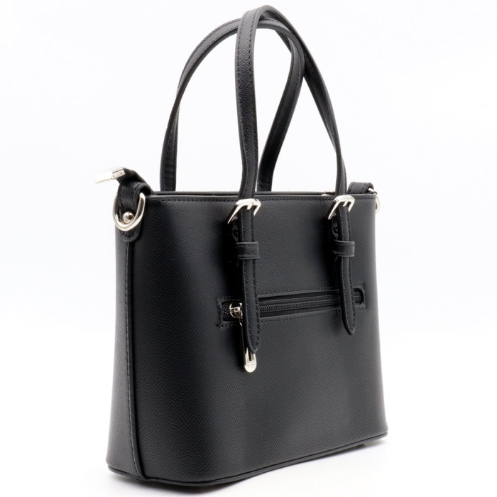 Mini-cabas Flora&Co simili-cuir texturé 0926007 noir