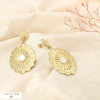 Boucles d’oreille rosace néo-vintage chic acier 0326028 doré