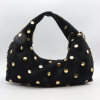 Sac hobo porté épaule Flora&Co simili-cuir façon daim clous 0926024 noir