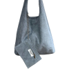 Cabas cuir véritable façon daim pochette 0925512 bleu ciel