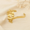 Bracelet jonc ginkgo acier inoxydable sculpté 0226090 doré