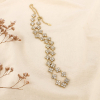 Collier acier inoxydable strass motif trèfle 0126185 transparent