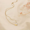 Collier acier inoxydable miniature nacre cœur 0126178 doré