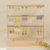 Ensemble 15 boucles d'oreilles méditerranéen acier 0326176 bleu