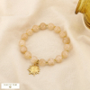 Bracelets acier inoxydable soleil résine élastique 0226238 taupe