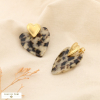 Boucles d'oreilles acier inox coeur résine 0325066 multi2