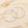 Boucles d’oreilles créoles acier inoxydable 70mm 0326185 argenté