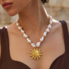 Collier cerceau acier design organique contemporain 0126216