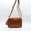 Sac trotteur Flora&Co simili-cuir patiné 2 compartiments pompon tassel 0926506 cognac