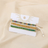 3 bracelets ajustables cristal facetté noeud macramé 0226262 multi2