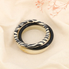 Lot de 3 bracelets résine jonc motifs zèbre 0226508 noir/blanc