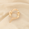 Broche épingle métal ajouré ruban fluide martelé 0526519 doré