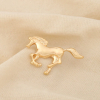Broche épingle métal cheval en mouvement 0526520 doré