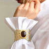 Bracelet manchette acier inoxydable résine marbré 0225530 marron
