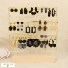 Ensemble 15 boucles d'oreilles acier nuance noir 0326592 noir