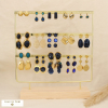 Ensemble 15 boucles d'oreilles acier nuance marine 0326596 bleu foncé