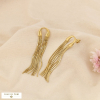 Boucles d'oreilles acier inoxydable ranges chaînes 0326577 doré