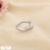 Bague acier inoxydable anneau ondulé 0426505 argenté