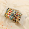 Ensemble 15 bracelets joncs ouvrables métal émail 0126614 multi