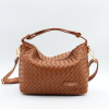 Sac à main Flora&Co simili-cuir tressé anse réglable 0926520 cognac