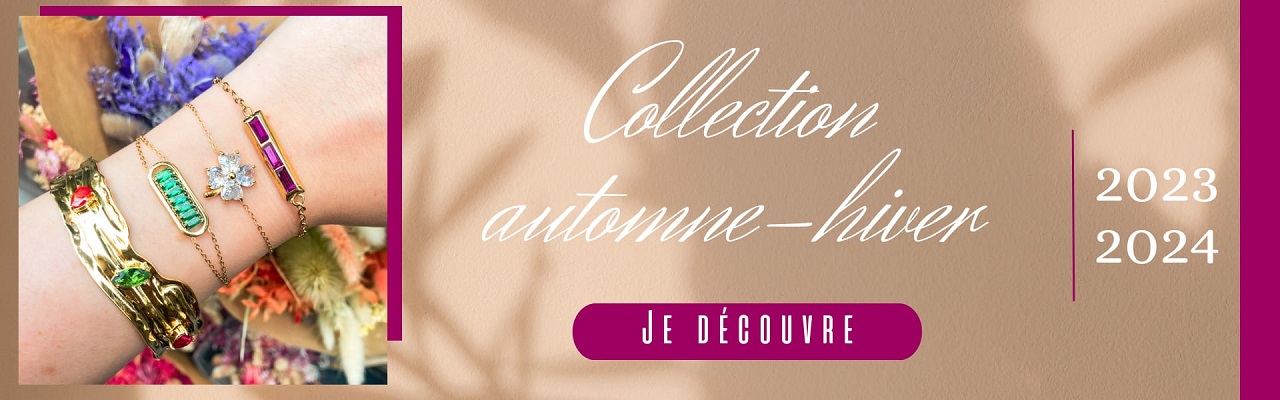 Collection automne-hiver 2023 2024 de bijoux en acier inoxydable chez votre grossiste à Paris.